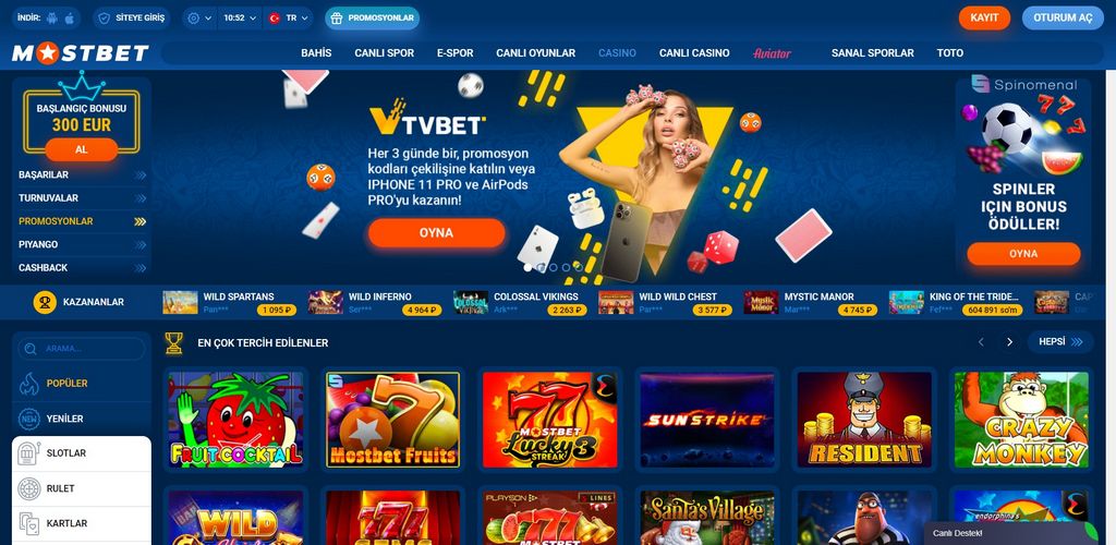 Mostbet Cassino Online e Apostas Esportivas