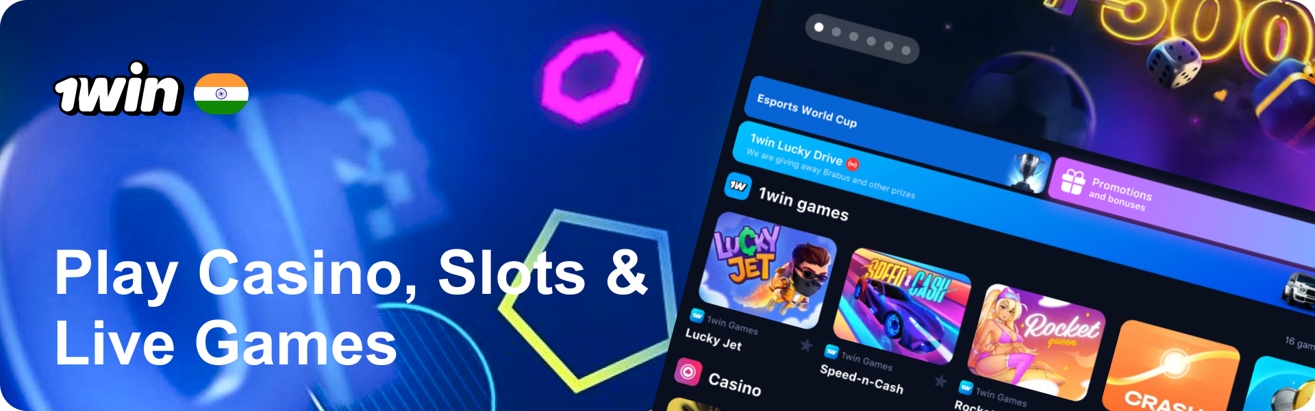 1win India: Sports Bets and Casino Action